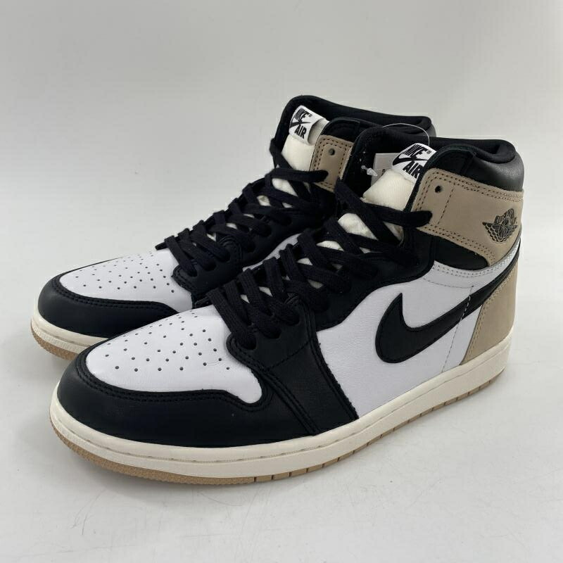 【中古】NIKE AIR JORDAN1 1 Retro High OG Latte スニーカー 27糎 FD2596-021 白いこと 黒いこと ベージュ ナイキ[10]