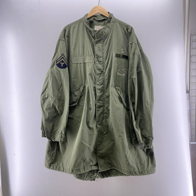 【中古】U.S.ARMY 80s M-65 モッズコート フィッシュテイルコート カーキ L  ユーエスアーミー[24]