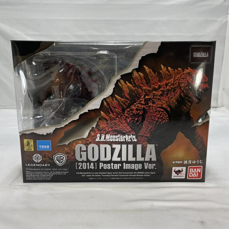 【中古】開封)BANDAI S.H.MonsterArts ゴジラ[2014] ポスターイメージver. フィギュア[19]