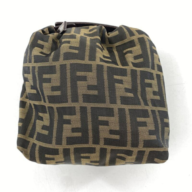 【中古】FENDI バニティポーチ ズッカ ブラウン フェンディ[10]