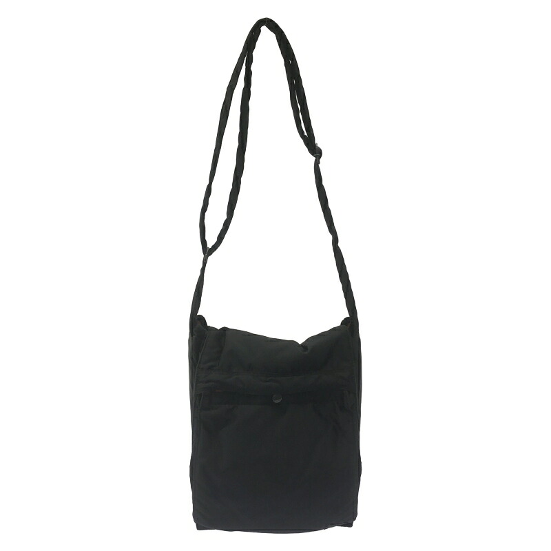 【中古】PORTER タンカー 縦型フラップ ショルダーバッグ ブラック ポーター[24]