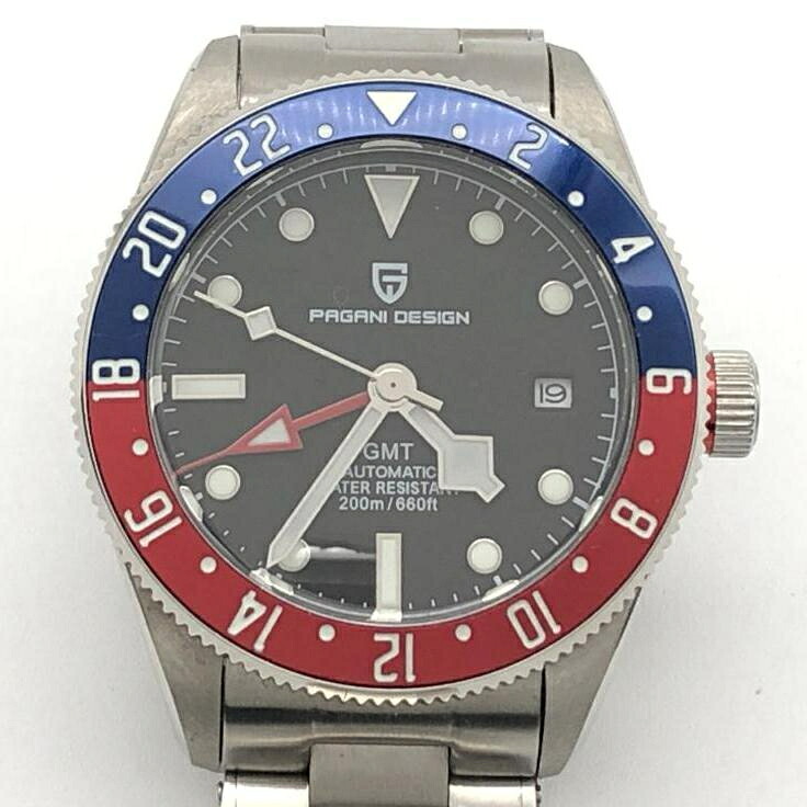 【中古】PAGANI DESIGN ブラックベイ GMT 腕時計 PD-1706 シルバー パガーニデザイン[10]