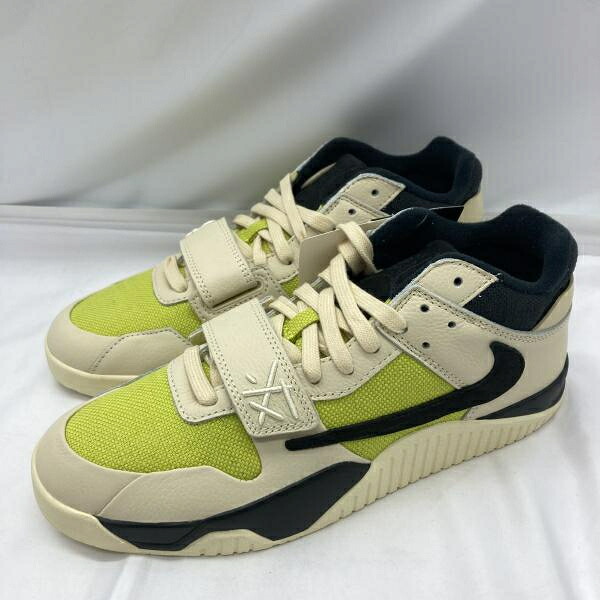 【中古】Travis Scott × Nike Jordan Jumpman Jack TR CJ1 T-Rexx Bright Cactus FZ8117-102 27.5珊 ナイキ 黄色 ベージュ[19]