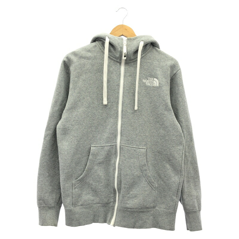【中古】THE NORTH FACE フルジップアップパーカー 大きさM 薄墨色 NT62130 北の方人間の顔[91]
