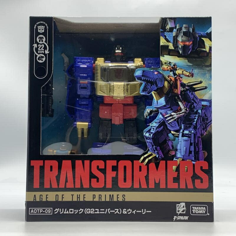 【中古】タカラトミー AOTP-09 グリムロック(G2ユニバース)＆ウィーリー トランスフォーマー エイジ・オブ・ザ・プライム[10]