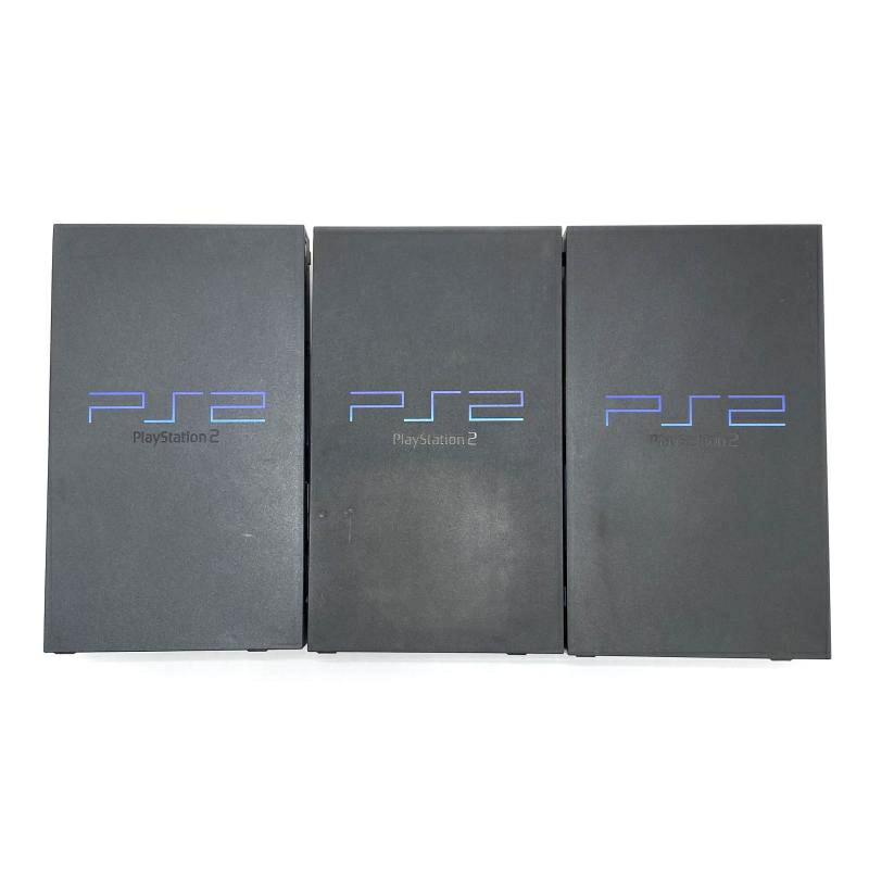 【中古】本体S）【ｼﾞｬﾝｸ】PS2本体 3台まとめｾｯﾄ SCPH-39000RC×1 SCPH-30000×1 SCPH-50000×1[95]