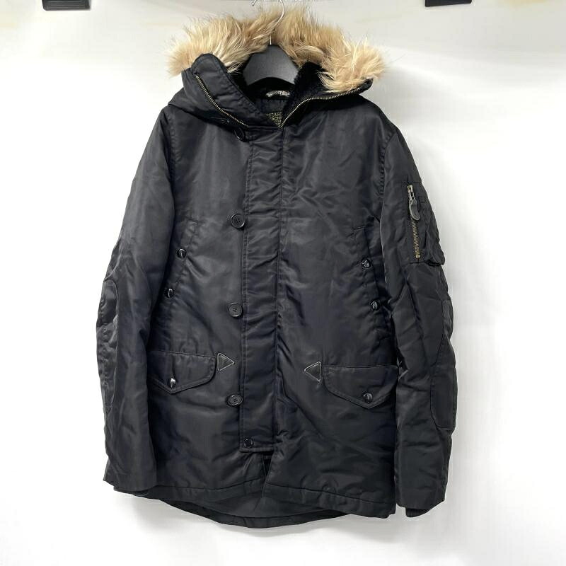 【中古】SCHOTT N-3B フライトジャケット サイズ38 ブラック M63157 ショット[17]