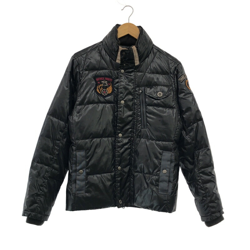 【中古】AVIREX パディングジャケット サイズM ブラック[79]