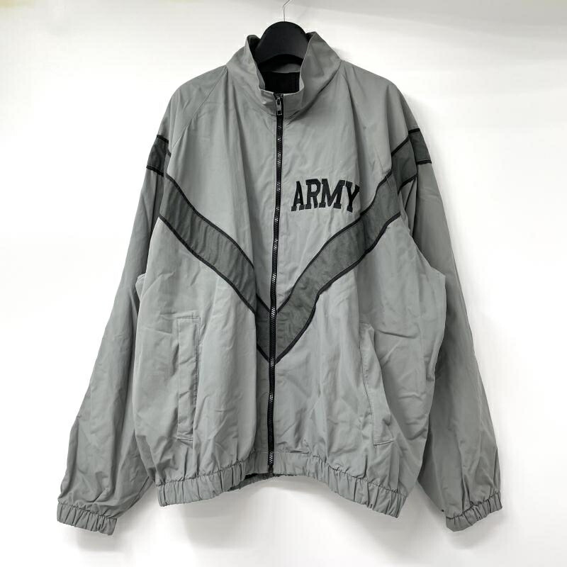 【中古】US.ARMYナイロンジャケット サイズL グレー SP0100-99-D-CB81[17]