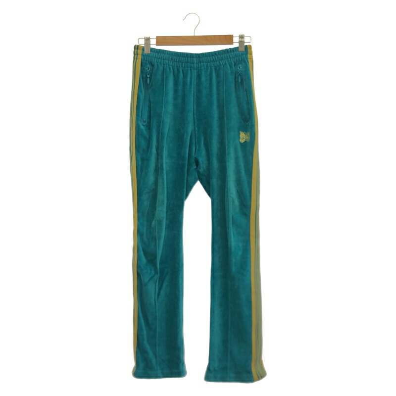 【中古】NEEDLES Velour Narrow Track Pant XS 緑であること ニードルス[10]