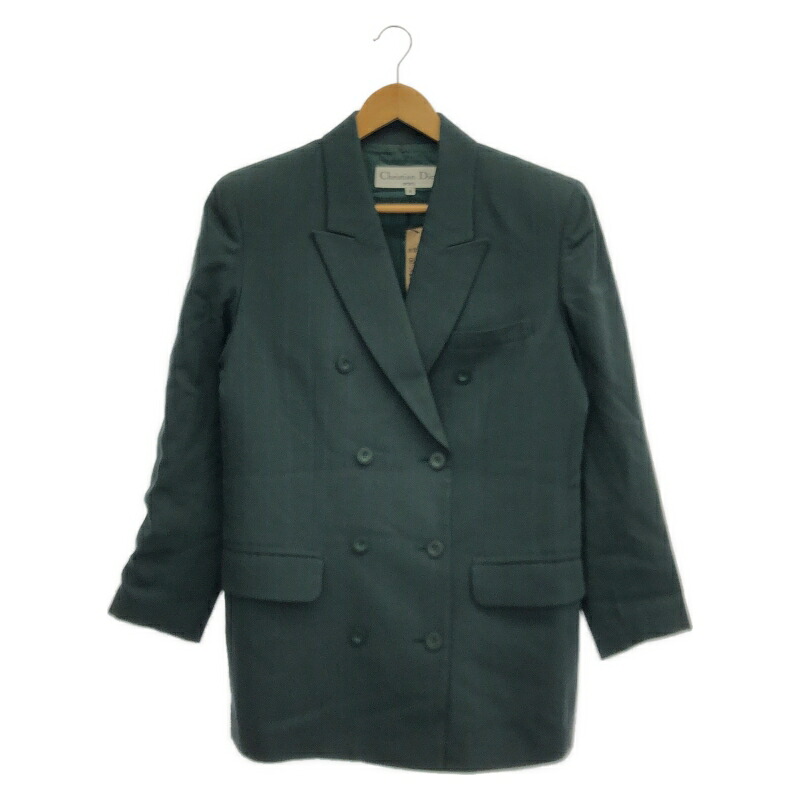 【中古】Christian Dior テーラードジャケット M グリーン クリスチャン・ディオール[10]