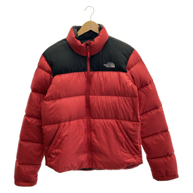 【中古】THE NORTH FACE レトロヌプシジャケット ダウンジャケット S F18Y113 レッド ブラック ザ ノースフェイス[10]
