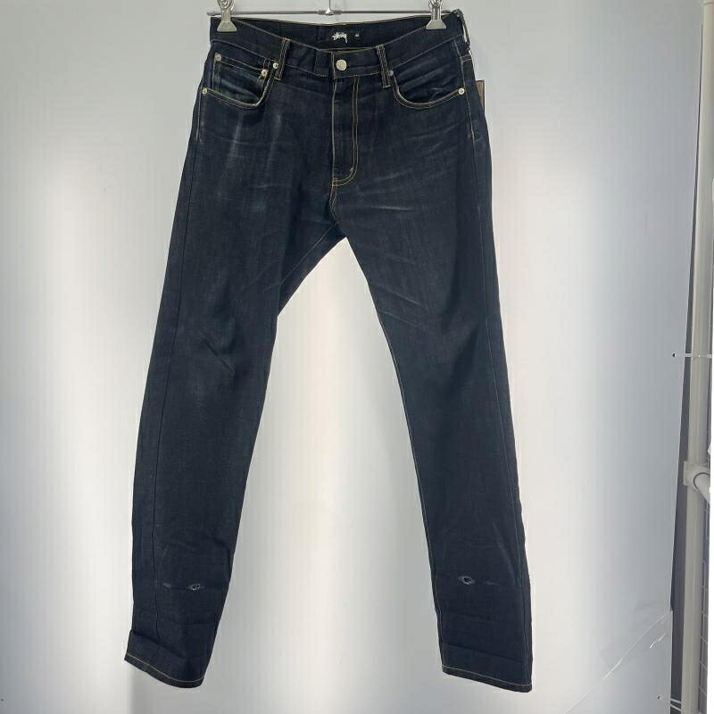 【中古】STUSSY ストレートデニムパンツ サイズW32 ブルー[19]｜お宝創庫