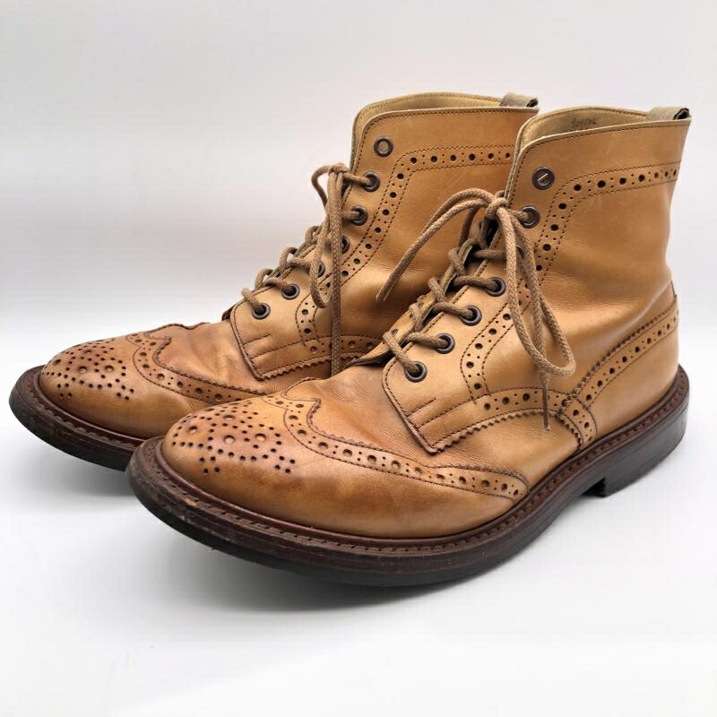 【中古】Tricker's カントリーブーツ モールトン M2508　8・1/2 トリッカーズ[17]