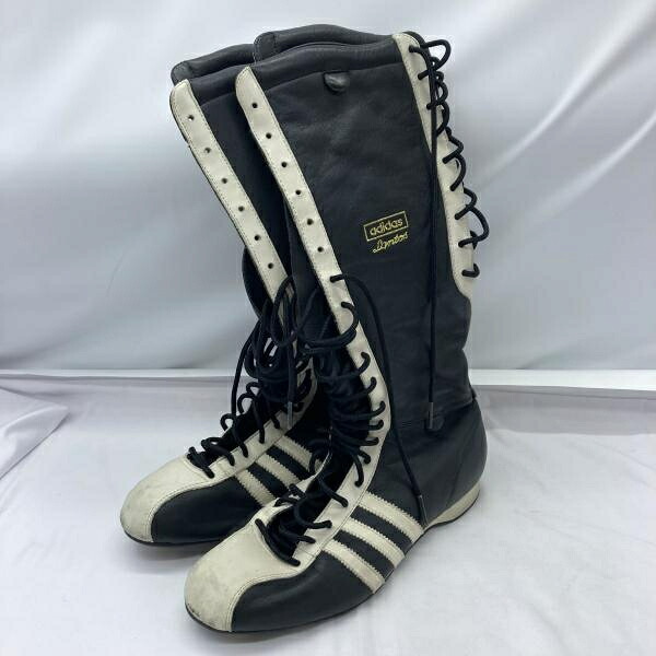 【中古】adidas リングシューズ 24cm 675001 547828 ブラック サンプル品 アディダス[19]