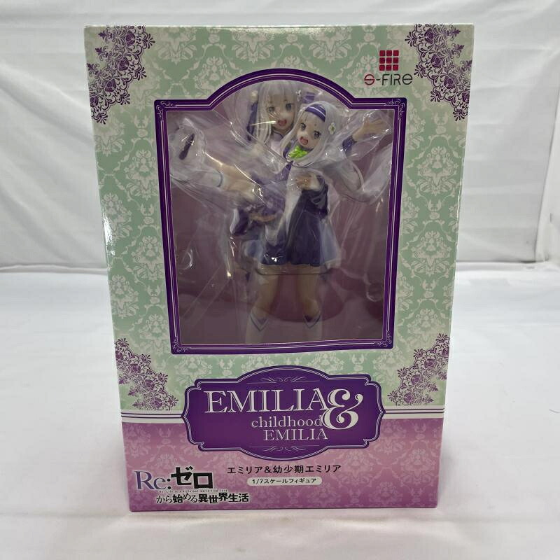 【中古】未開封)S-FIRE エミリア＆幼少期エミリア 1/7スケールフィギュア Re:ゼロから始める異世界生活[19] 26,605円