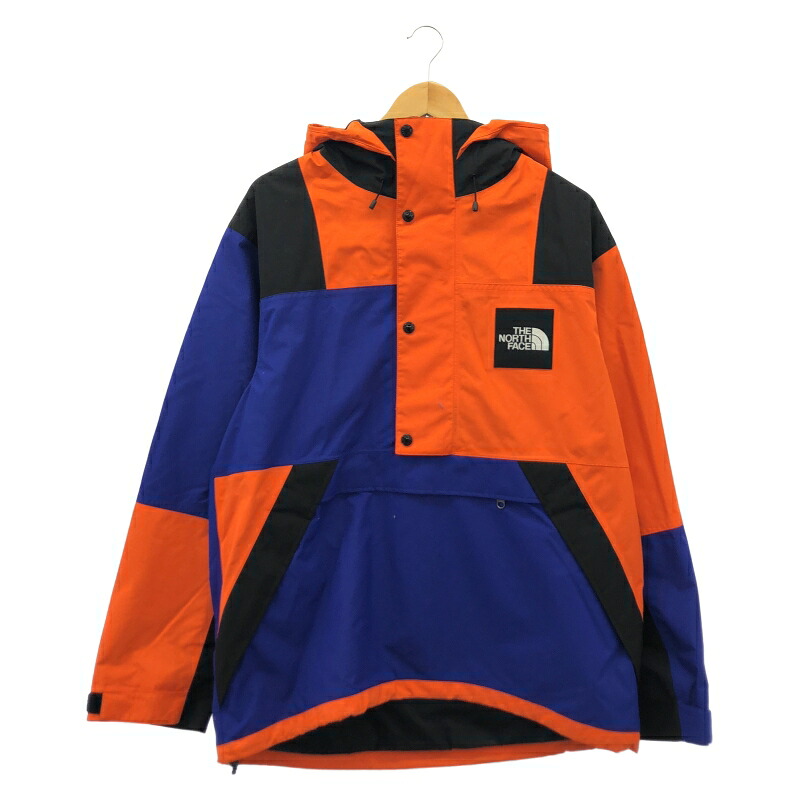 【中古】THE NORTH FACE RAGE GTX SHELL PULLOVER シェルジャケット NP11962 L 青 橙 黒 ノースフェイス[66]