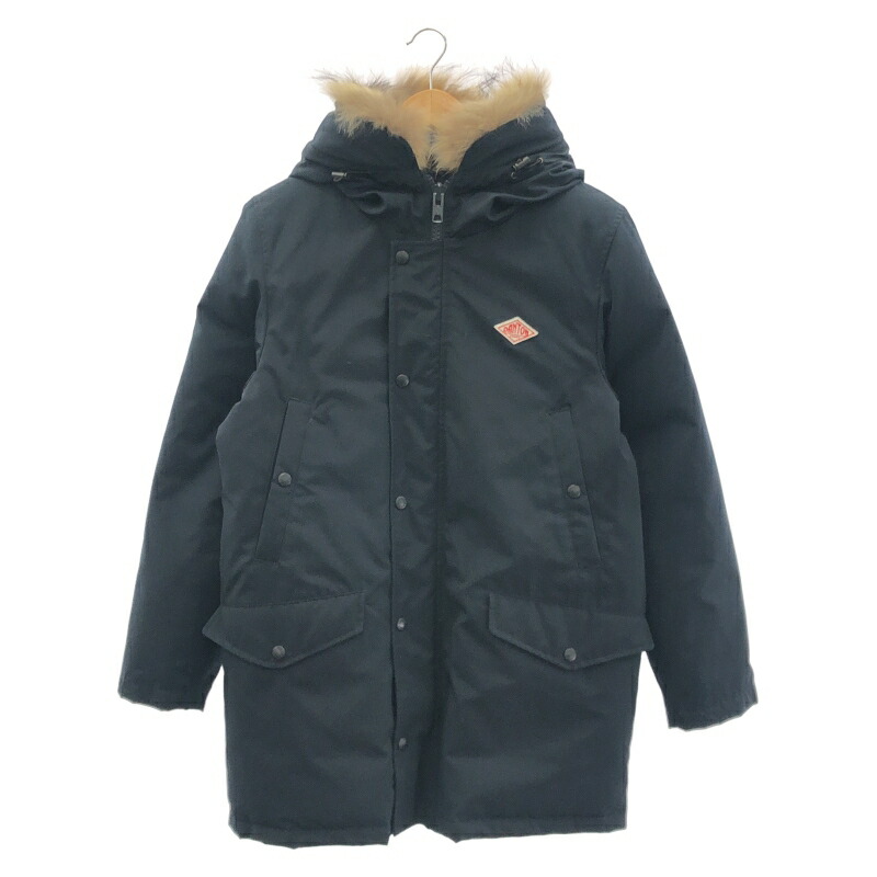 【中古】DANTON ロングダウン サイズ38(S～Mサイズ相当) 約M JD-8634-LAS ネイビー ダントン[91]