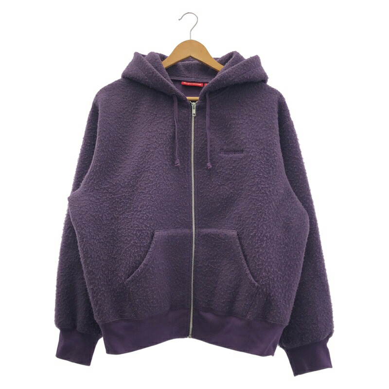 【中古】Supreme 24AW Pilled Zip Up Hooded Sweatshirt サイズS 紫 シュプリーム[91]