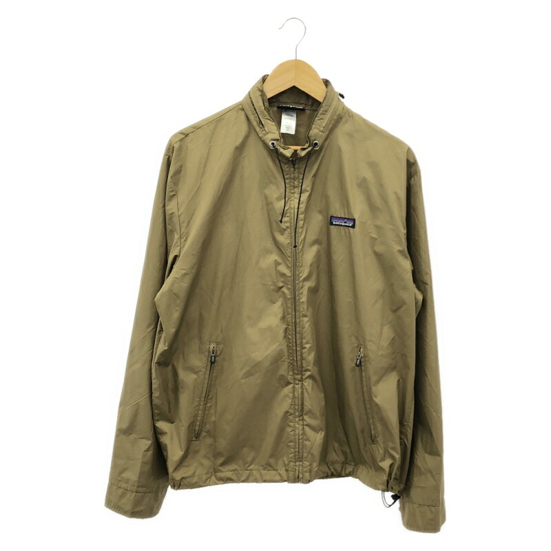 【中古】Patagonia レインジャケット サイズM マスタード ブラウン パタゴニア[17]