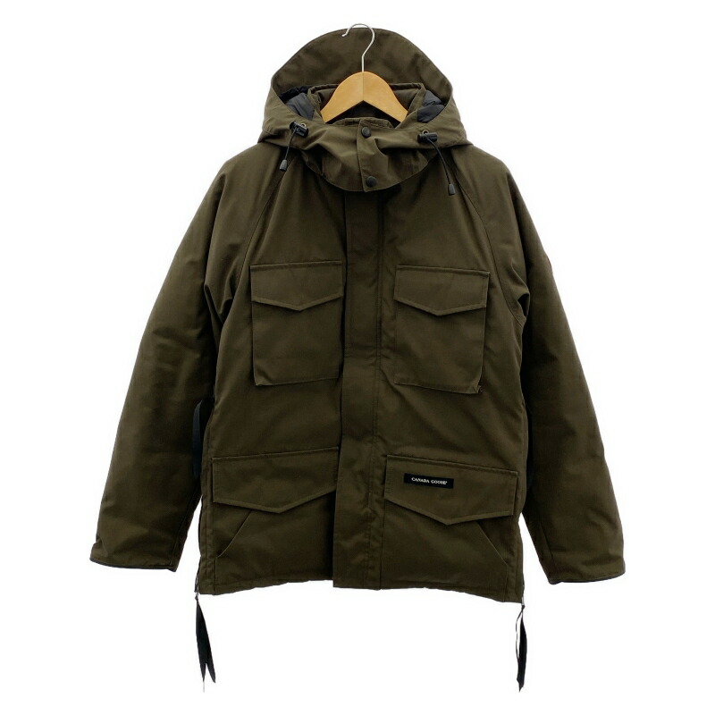 【中古】CANADA GOOSE ダウンジャケット サイズM 68F8490 カーキ カナダグース [17]