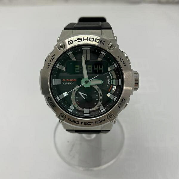 【中古】CASIO G-SHOCK 腕時計 ソーラー GST-B100-1AJF 黒 箱なし ジーショック[91]