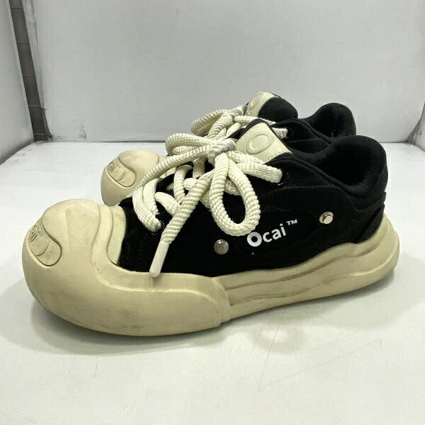 【中古】Ocai Smile Canvas Black/White 27cm OC230232043 オカイ[24]