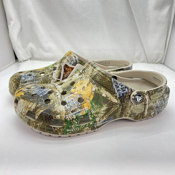【中古】crocs サンダル Thisisneverthat サイズUS-M9(27cm相当) 総柄 207631-267[91]