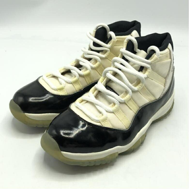 【中古】NIKE AIR JORDAN 11 OG Concord 1995 スニーカー 26.5cm 130245 101 ホワイト ブラック ナイキ[10] 17,033円