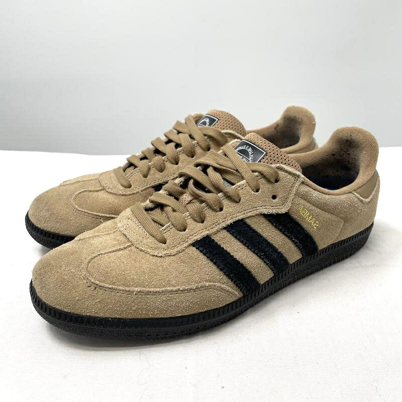 【中古】adidas SAMBA ADV Cardboard 26cm HP9085 ベージュ スニーカー アディダス サンバ[17]