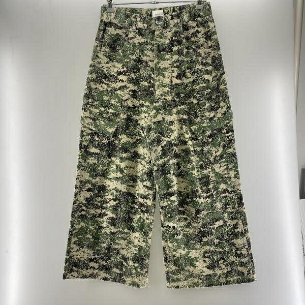 【中古】BLESS U カモフラ カーゴパンツ グリーン L ブレス[24]