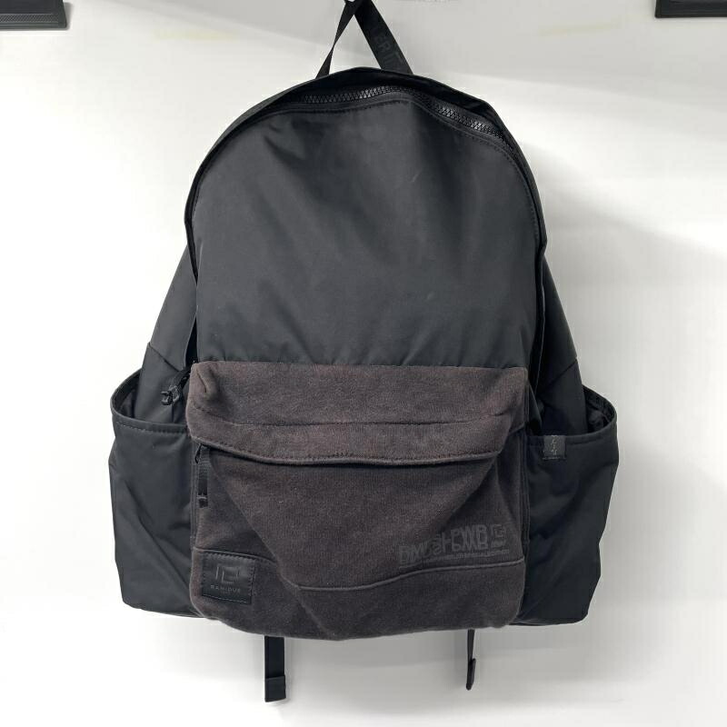【中古】RAMIDUS×LOOPWHEELER うしろ側風呂敷き包み ▲当て嵌める感大 黒いこと ラミダス×ループウィラー[17]