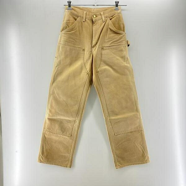 【中古】Carhartt 90s USA製 ダブルニーダックペインターパンツ ブラウン W28×L34 カーハート[24]