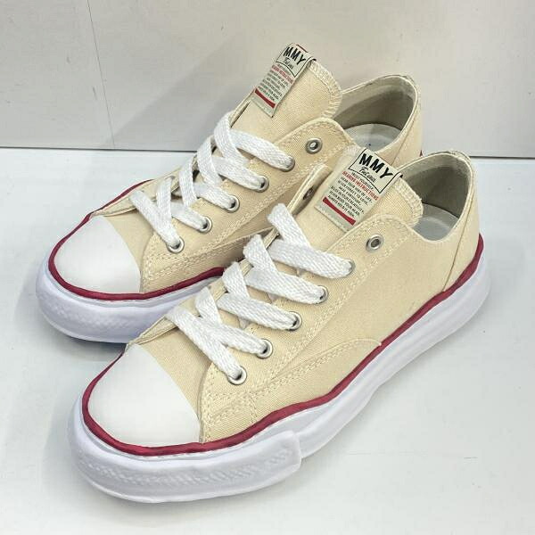 【中古】MIHARA YASUHIRO ピーターソン キャンバス スニーカー 44 クリーム A04FW729 ミハラヤスヒロ[92]