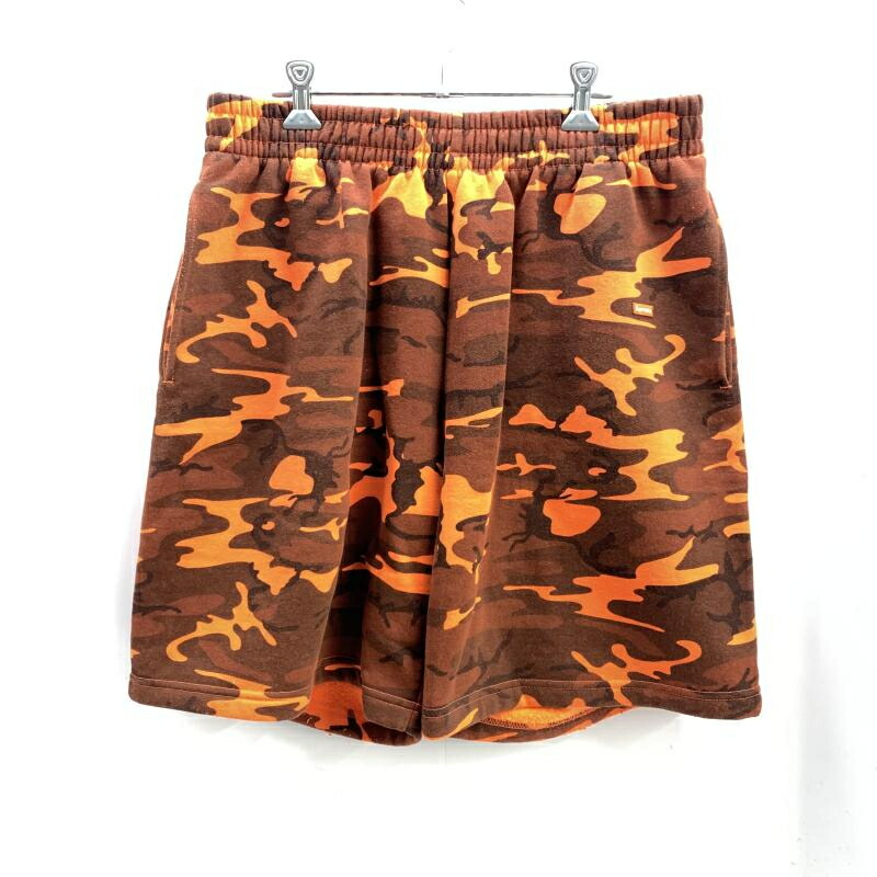 【中古】Supreme 25SS Small Box Sweatshort M オレンジ色 シュプリーム[92]
