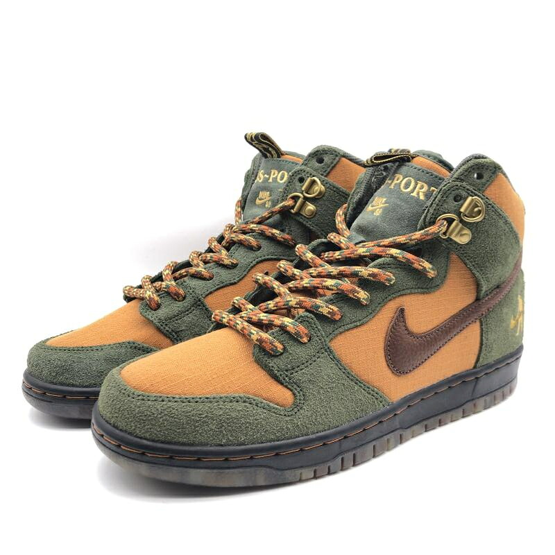 【中古】NIKE SB×PASS～PORT DUNK HIGH PRO QS Work Boot マルチカラー 27cm DO6119-300 パスポート × ナイキ SB ダンク ハイ \