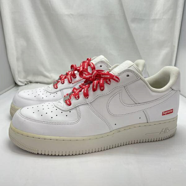 【中古】NIKE SUPREME AIR FORCE 1 白 サイズ29.5cm CU9225-100[91]