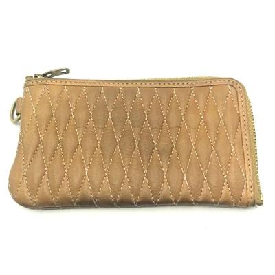 【中古】BACKDROP Leathers&times;BALLISTICS L字ウォレット キャメル ▲状態考慮[79]｜お宝創庫