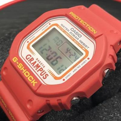 【中古】CASIO G-SHOCK 名古屋グランパスモデル 30th Anniversary Edition 腕時計 DW-5600VT レッド カシオ[79]