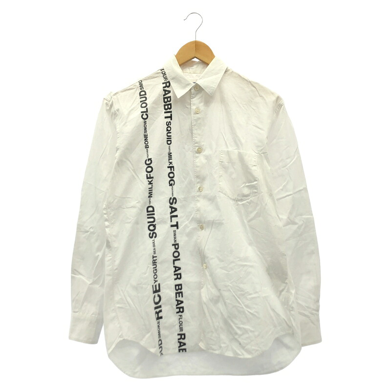 【中古】COMME des GARCONS 長袖シャツ S ホワイト コムデギャルソン[10]