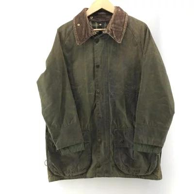 【中古】Barbour 80～90s BEAUFORT オイルドジャケット M相当 状態考慮[79]