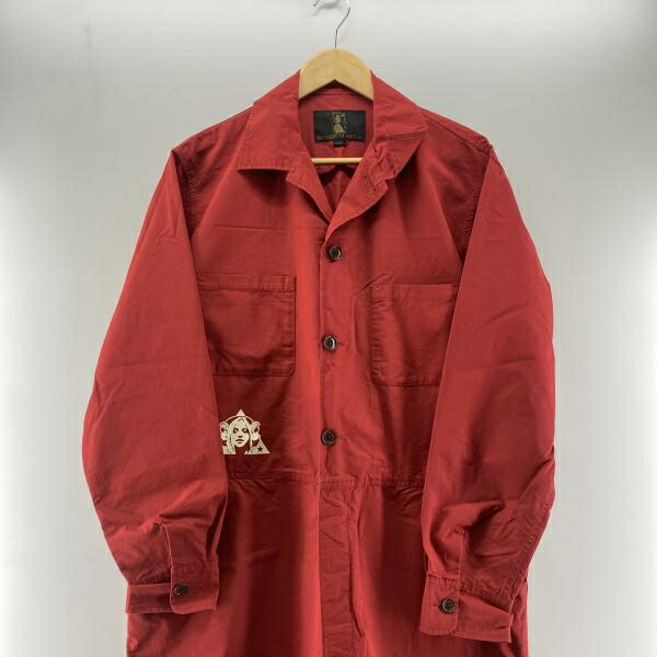 【中古】HYSTERIC GLAMOUR 20ss TRIANGLE WOMAN 大層らしい大いさ オールインワン 赤 M 02201AS01 ヒステリックグラマー[24]