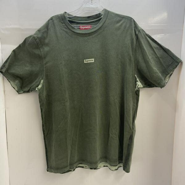 【中古】Supreme overprint small box 緑であること XL[92]