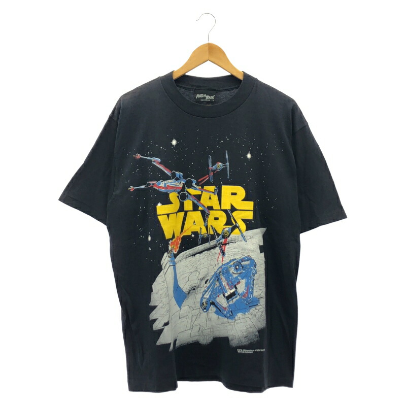 【中古】MARLIN TEASE 90s STAR WARS プリントTシャツ L ブラック[10]