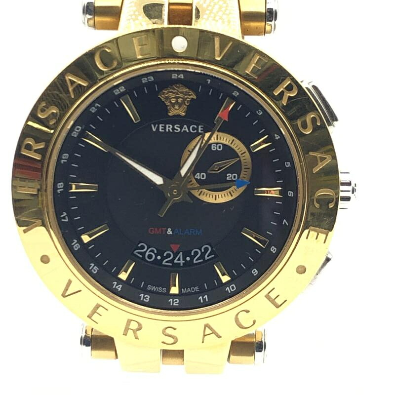 【中古】【電池なし】VERSACE 時計 011600340063 　ゴールド　※コマなし　ヴェルサーチ[17]