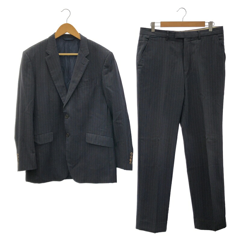 【中古】Paul Smith CERRUTI セットアップ ストライプ　ポールスミス[24]