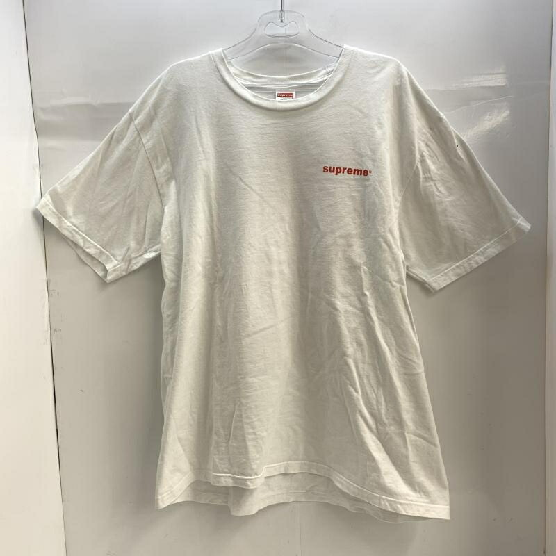 【中古】Supreme Fuck monkey Tee うしろ側刷り上げる 大きさXL 白[92]