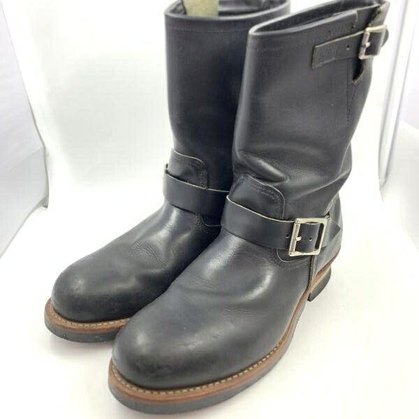 【中古】RED WING 11年製 9085 エンジニアブーツ ブラックハーネス サイズ10D(28cm) レッドイング[24]