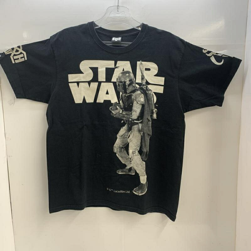 【中古】BOUNTY HUNTER 半袖Tee スターウォーズ ボバ・フェット ブラック L[92]