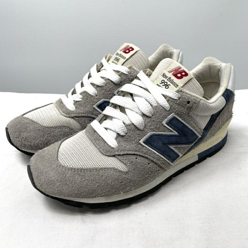 【中古】New Balance U996TE 27cm グレー ネイビー スニーカー ニューバランス[17]